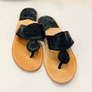 Jack Rogers Palm Beach Sandals - Black